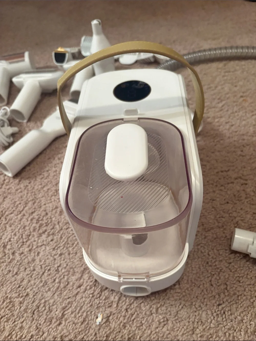 Universal White Pet Grooming Vacuum Kit - White